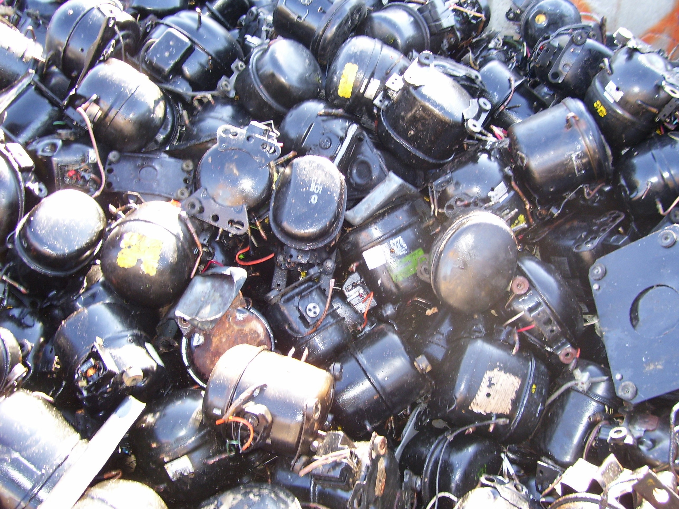 Used compressor scrap stock